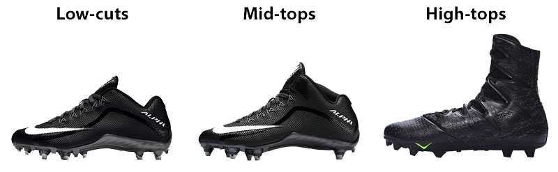 Low-cut vs Mid-top vs High-top - How to Choose Football Cleats - Athlete Audit