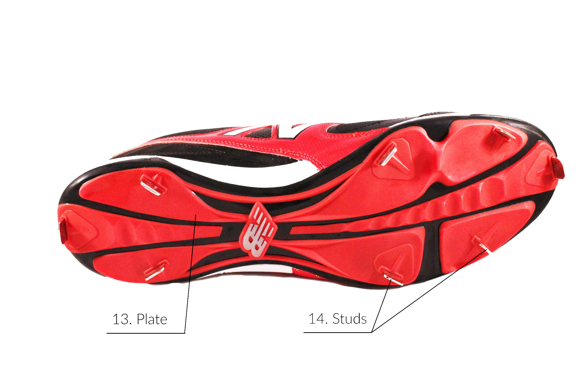 Parts of a Baseball Cleat - Outsole - Bottom of Baseball Cleats - Anatomy of an Athletic Shoe - Athlete Audit Parts of a Baseball Cleat - Outsole - Bottom of Baseball Cleats - Anatomy of an Athletic Shoe - Athlete Audit