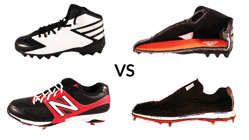 What Is The Difference Between Football and Baseball Cleats - Athlete Audit